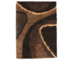Un Amour de Tapis 13751 Delphi Tapis Shaggy à Poil Long Polyester Marron 120 x 180 cm