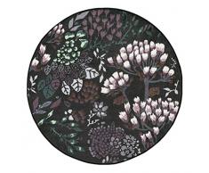 Vallila Kutikula Tapis Multicolore Moderne Floral 133 cm x 133 cm