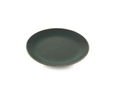 Villa DEste Home Tivoli 2191827 Lot de 6 assiettes Ã dessert en grÃ¨s Gris foncÃ©