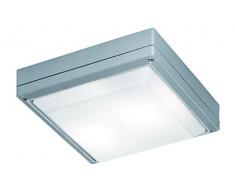 Viokef Lighting 4049300 Lustre Sq Leros, Aluminium, E27, Gris, 27 x 27 x 8