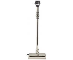 Better & Best Lampe de table avec base rectangulaire lisse, argent, 8,5Â x 16,5Â x 55Â cm