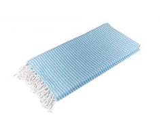 Sun and Surf Turquoise Fouta 100% Cotton 2600-F3, 90x170cm
