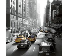 Affiche 30x30 cm Sunset on Broadway, New York Dominique OBADIA (1946-2009)