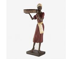 Better & Best Figurine dÃ©corative pour Femme Corbeille Ã Linge Vin Tablier Turban Blanc 13,5 x 10 x 30 cm MatÃ©riau : rÃ©sine Taille Unique