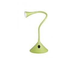 Reality, Lampe de table, Viper incl. 1 x LED,SMD,3,0 Watt,3000K,260 Lm. Corps: Plastique, Vert H:31,8cm, Ø:13,5cm, P:35,0cm IP20,Interrupteur,Flexible,Montage au mur