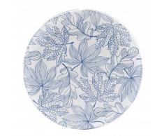 Nador Plateau Rond Diamètre, Mélamine, Bleu, 0.1 x 0.1 x 0.1 cm