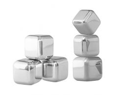 qvant mic06Â 6Â x GlaÃ§ons en acier inoxydable avec sac de rangement