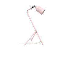 Mathias 3480019 Lampe de Bureau, Métal, 40 W, Rose, L18 P20 H33,5
