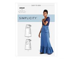 SIMPLICITY Patron de couture S9049R5 Jupe enveloppée dos avec poches, papier, différentes couleurs, R5 (14-16-18-20-22)
