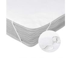 Deconovo Protège Matelas Confort Cotton Impermeable Absorbant Housse Protection Lit 140x200cm