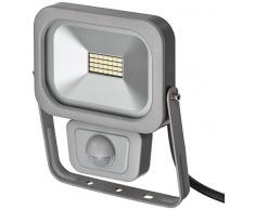 Brennenstuhl Projecteur LED SLIM (10 W, 950 Lumens, avec detecteur de mouvement, usage interieur et exterieur IP54), Aluminium