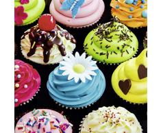 Scenolia Tableau Verre Acrylique Cup Cake Color 60 x 60 cm | DÃ©coration Murale Design Fait en France