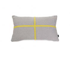 Tiipoi Jama-Khan Rectangle Coussin, Coton, Gris, 30Â x 1.05Â x 50Â cm