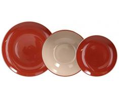 Tognana ME170185556 Service de table 18 piÃ¨ces Velvet Terre, cÃ©ramique