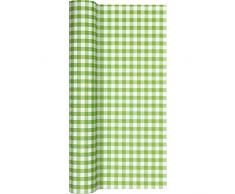 Home Fashion Chemin de Table TL Karo Vert 490Â x 40Â cm, Taille Unique