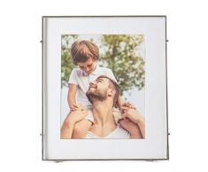 Madeleine Home Cadre Photo avec Tige carrée enduite dargent par Barin pour Le Dessus de Table | Affiche 25,4 x 20,3 cm Image | 35,5 x 10,1 cm emmêlés