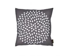 Zons Coussin Design Pissenlit 45x45 Cm 6 Couleurs + Rembourrage 450g (Noir)