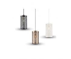 Lampadaire porte-lampe 1 m, E27, 130 mm, métal, modèle VT-7131 - SKU 3826 - Blanc