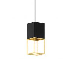 Eglo Lampe Suspension 1 ampoule Noir/doré