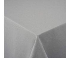 Venilia Gris Souris Linge de Table Nappe en Lin et Laine de Coton avec enduction Acrylique Double et Anti-Taches, imperméable aux liquides, Rondes, 160 x 160 cm, 55183