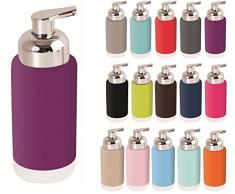 MSV Distributeur de Savon Moderne 23 x 6,5 x 6,5 cm. Violet