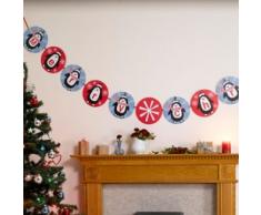 Neviti fanions 1Â Chaque Parti, Pingouin, Blanc/Bleu