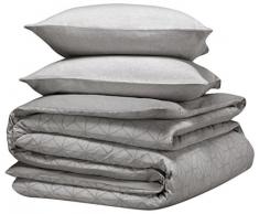 De Witte Lietaer Parure Linge de lit Flanelle, Coton, Gris, 240x220 cm