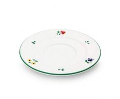 GMUNDNER KERAMIK Soucoupe Café Café | Diamètre : 16 cm | Fleurs | Vaisselle, fabriquée à la Main en Autriche