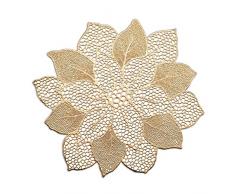 Zeller Set de Table en PVC, env. 49 x 47 cm, PVC, Or, 49 x 47 cm