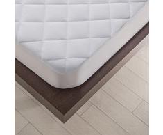 Sancarlos rembourrÃ©, protÃ¨ge Matelas Eponge impermÃ©able pour Les Matelas avec Une Longueur de 190Â ou 200Â cm Blanc
