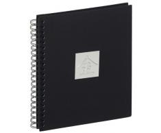 Walther sA - 110âb Album Photo Ã Spirales sino Blanches Protection mÃ©tallique sans Blanches 50 Pages Noires, 24,5 x 28 cm (Noir)
