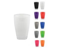 MSV 140662 Gobelet Acrylique, PS, 2 Tons Blanc