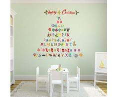 Walplus Lettres de lalphabet Plus Stickers muraux, Vinyle, Multicolore, 20Â x 30Â x 3Â cm