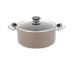 KITCHEN COOK Faitout Aluminium 24cm Effet Pierre Modele Jade Ft24 Tfsi