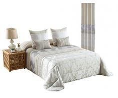 NH NOVOTEXTIL HOGAR Couvre-lit boutis Jacquard Hiver modÃ¨le COPENHAGUE de 5 piÃ¨ces Lit 135 cm Unique