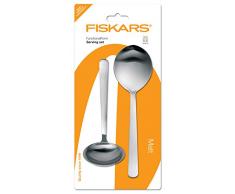 Fiskars Couverts de service, 2 piÃ¨ces, Acier de qualitÃ©, Acier/Mat, Functional Form, 1002959