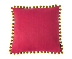 Riva Home Coussin Garni de Plumes, Corail/Bambou, 50 x 50cm (20 x 20)