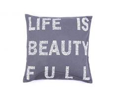 La Finesse - Housse de Coussin carrÃ©e dÃ©corative 50 x 50 cm pour la Maison en Coton pour Le Salon, Le canapÃ©, la Chambre Ã Coucher, Tissu colorÃ©, Taille Unique