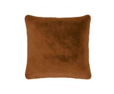 ESSENZA Furry Coussin, Leather Brown, 50 cm x 50 cm