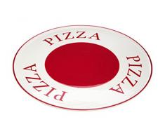 Premier Housewares Hollywood Assiette Ã Pizza, Rouge/CrÃ¨me