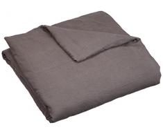 Garnier Thiebaut Housse de Couette, Lin, Gris, 155x220 cm