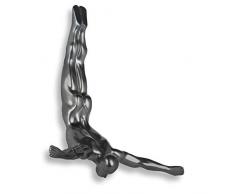 World Art Petit plongeur Sculpture En Résine, Multicolore, 28x28x9 Cm