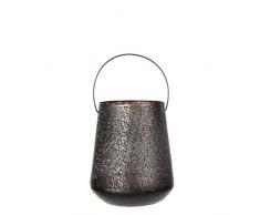 Casa Vivante 1020324 Lanterne MÃ©tal, Gris, 19 x 19 x 23 cm