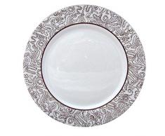 Dajar Assiette Ã Dessert Moka Brown 19Â cm LUMINARC, Verre, Blanc/Marron, cm