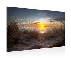 Tableau decoration murale Paysage de Sunrise - XXL Impression sur Toile Salon Appartment 1 Parties - prêt à accrocher - 610714c