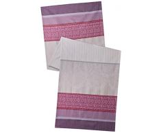 Garnier Thiebaut Chemin de Table, Coton, AzalÃ©e, 180x55 cm