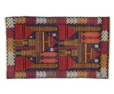 Eden Carpets kezil Tapis nouÃ© Ã la Main, Coton, Multicolore, 84Â x 140Â cm