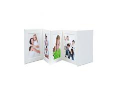 Deknudt Album Photo - Boîte photo, cuir ou similicuir, Blanc, 10 x15 cm