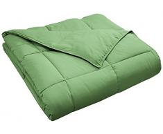 Doudou Classique Toutes Saisons Duvet Alternative supÃ©rieure avec Cassettes BoÃ®te Construction, terrasse, Vert, Double