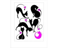 AG Design c 1025 Mural Stickers autkleber Chats
